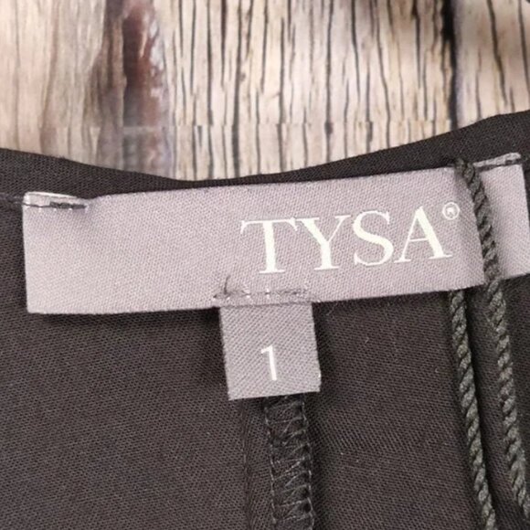 TYSA Garbot Mini Wrap Dress Black Flutter Sleeves Size S New With Tags - Picture 6 of 11